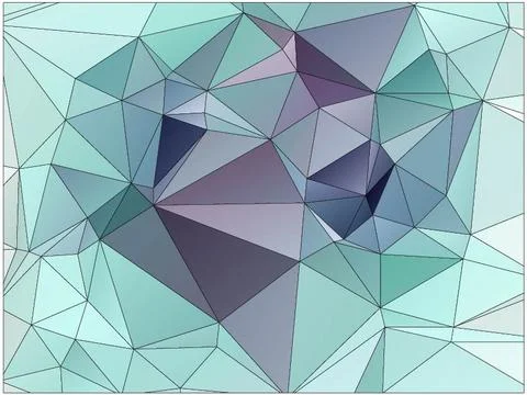 Abstract geometric pattern composed of triangular polygons イラスト素材