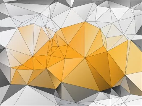 Abstract geometric pattern composed of triangular polygons Stock Illustration
