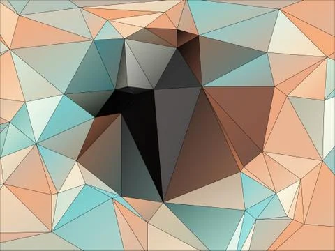 Abstract geometric pattern composed of triangular polygons イラスト素材