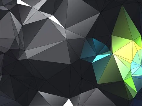 Abstract geometric pattern composed of triangular polygons Stockillustratie