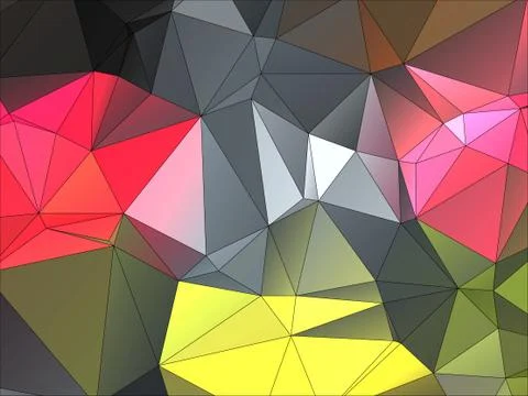 Abstract geometric pattern composed of triangular polygons Stockillustratie