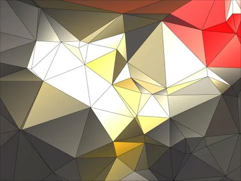 Abstract geometric pattern composed of triangular polygons Illustrazione stock