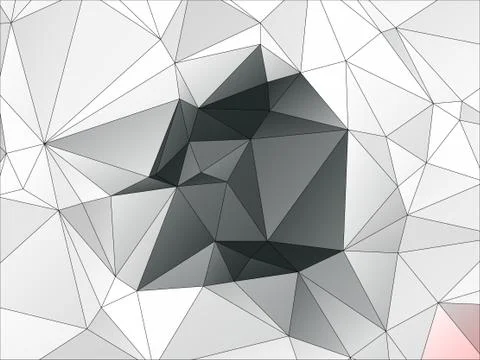 Abstract geometric pattern composed of triangular polygons Stockillustratie
