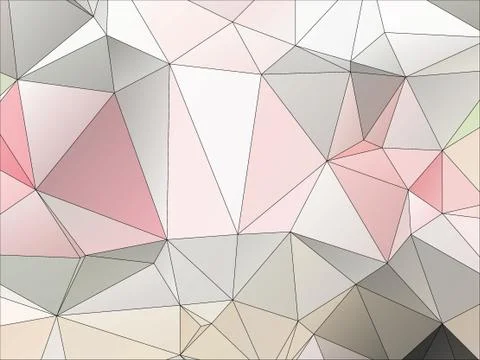 Abstract geometric pattern composed of triangular polygons Illustrazione stock