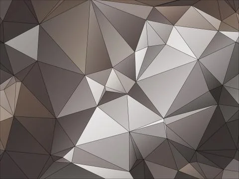 Abstract geometric pattern composed of triangular polygons Stock Illustration