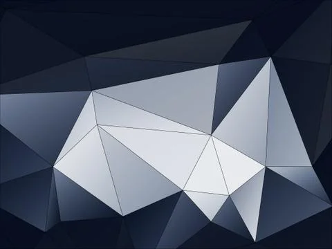 Abstract geometric pattern composed of triangular polygons イラスト素材