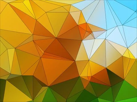 Abstract geometric pattern composed of triangular polygons Stockillustratie