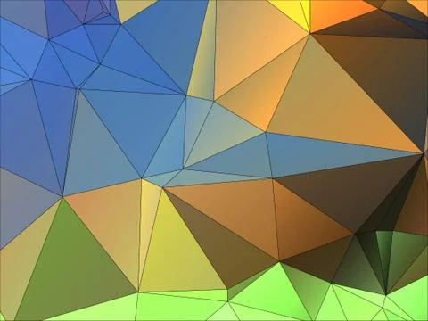Abstract geometric pattern composed of triangular polygons Stock Illustration