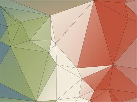 Abstract geometric pattern composed of triangular polygons Illustrazione stock