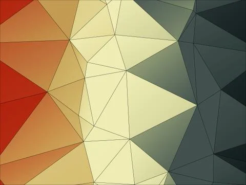 Abstract geometric pattern composed of triangular polygons Stock Illustration