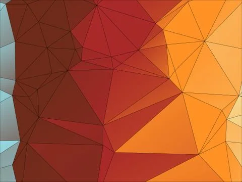 Abstract geometric pattern composed of triangular polygons Illustrazione stock
