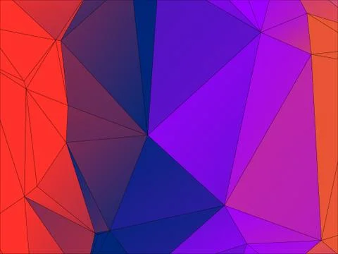 Abstract geometric pattern composed of triangular polygons Stock Illustration