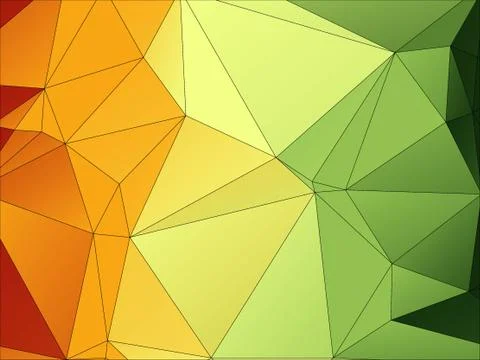 Abstract geometric pattern composed of triangular polygons 库存插图