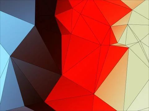 Abstract geometric pattern composed of triangular polygons イラスト素材