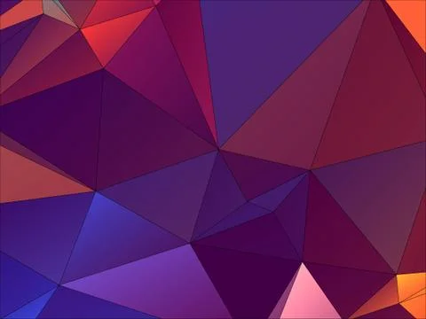 Abstract geometric pattern composed of triangular polygons Illustrazione stock