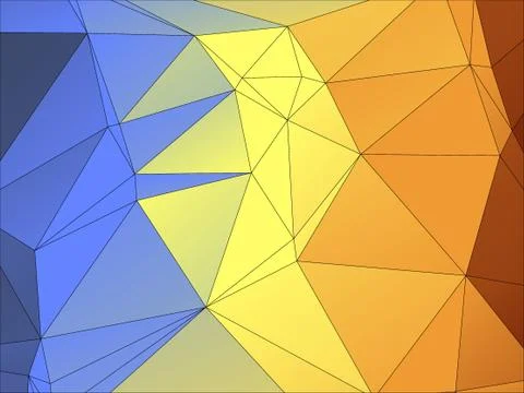 Abstract geometric pattern composed of triangular polygons Illustrazione stock