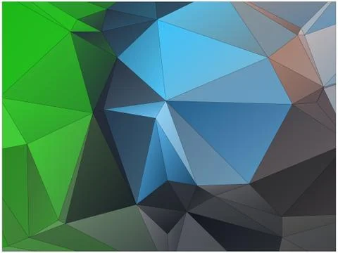 Abstract geometric pattern composed of triangular polygons Illustrazione stock