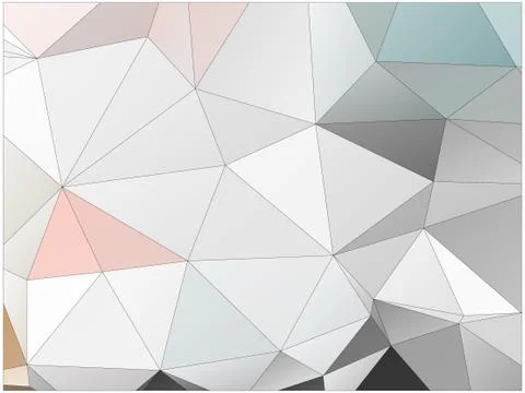 Abstract geometric pattern composed of triangular polygons Stock Illustration