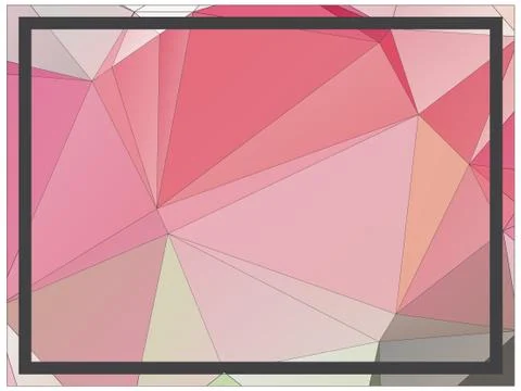 Abstract geometric pattern composed of triangular polygons Illustrazione stock