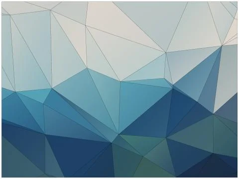 Abstract geometric pattern composed of triangular polygons Illustrazione stock