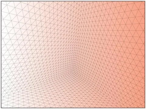 Abstract geometric pattern composed of triangular polygons Illustrazione stock