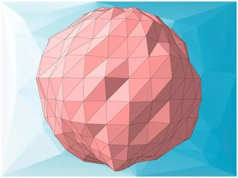 Abstract geometric pattern composed of triangular polygons Illustrazione stock