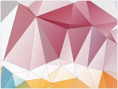Abstract geometric pattern composed of triangular polygons Stock Illustration