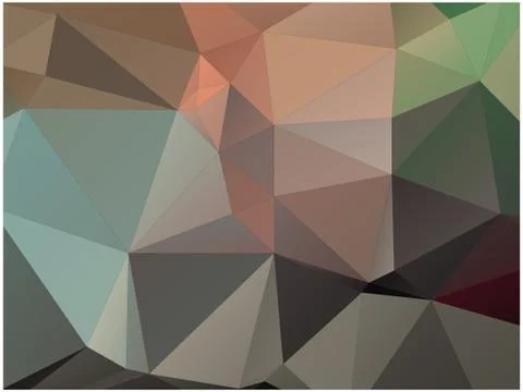 Abstract geometric pattern composed of triangular polygons Stock Illustration