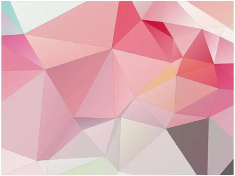 Abstract geometric pattern composed of triangular polygons Stock Illustration