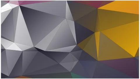 Abstract geometric pattern composed of triangular polygons イラスト素材