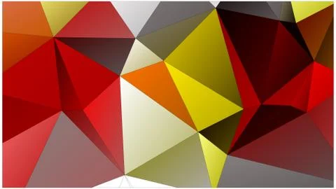 Abstract geometric pattern composed of triangular polygons Stock Illustration