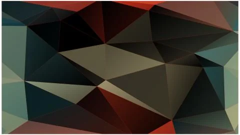 Abstract geometric pattern composed of triangular polygons Stock Illustration