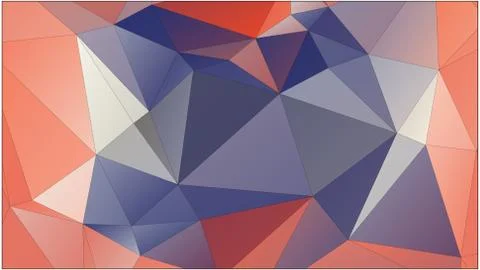 Abstract geometric pattern composed of triangular polygons Illustrazione stock