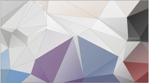 Abstract geometric pattern composed of triangular polygons Stock Illustration