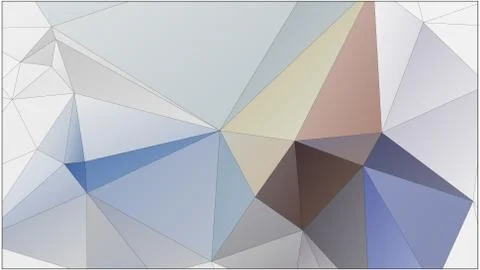 Abstract geometric pattern composed of triangular polygons Stock Illustration