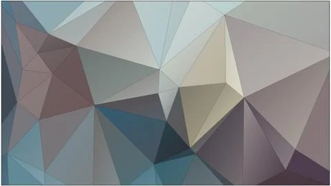 Abstract geometric pattern composed of triangular polygons Stock Illustration