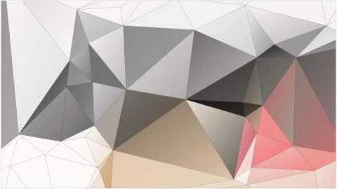 Abstract geometric pattern composed of triangular polygons イラスト素材