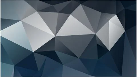 Abstract geometric pattern composed of triangular polygons Illustrazione stock