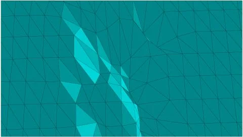 Abstract geometric pattern composed of triangular polygons イラスト素材