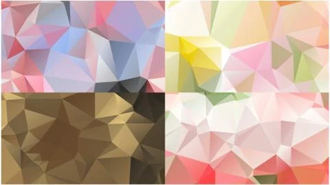 Abstract geometric pattern composed of triangular polygons Stockillustratie