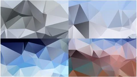 Abstract geometric pattern composed of triangular polygons Stockillustratie