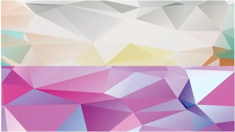 Abstract geometric pattern composed of triangular polygons Stockillustratie