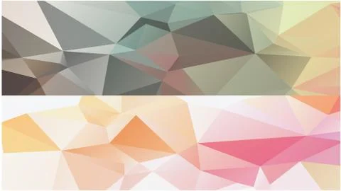 Abstract geometric pattern composed of triangular polygons Stockillustratie