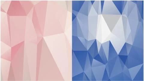 Abstract geometric pattern composed of triangular polygons Stock Illustration