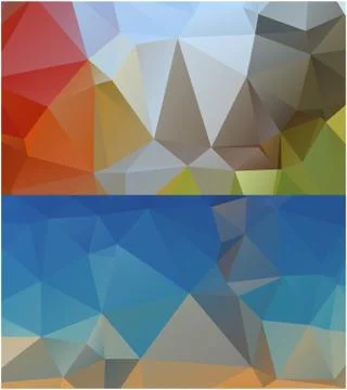 Abstract geometric pattern composed of triangular polygons 스톡 일러스트