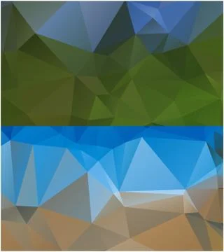 Abstract geometric pattern composed of triangular polygons 스톡 일러스트
