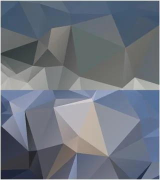 Abstract geometric pattern composed of triangular polygons Stock Illustration