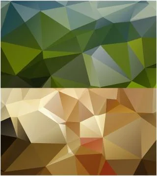 Abstract geometric pattern composed of triangular polygons Stock Illustration