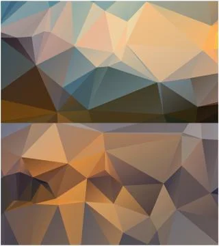 Abstract geometric pattern composed of triangular polygons Stockillustratie