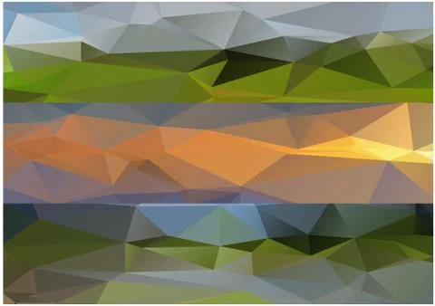 Abstract geometric pattern composed of triangular polygons Illustrazione stock